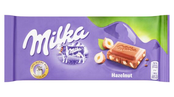 Milka Hazelnut Chocolate Bar 100g